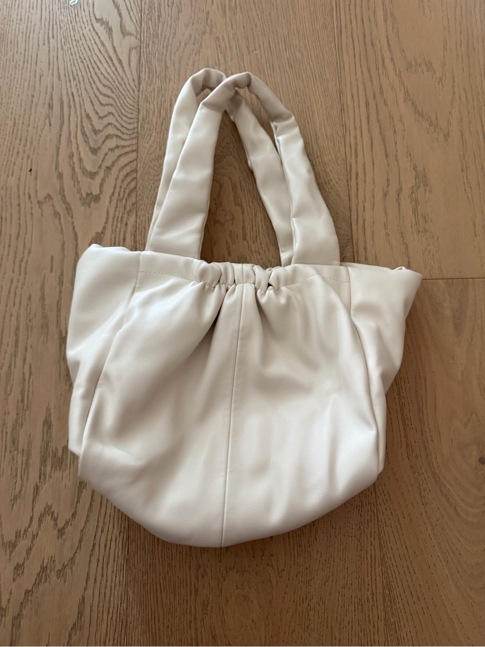 a new day Cream Gathered Shoulder Tote